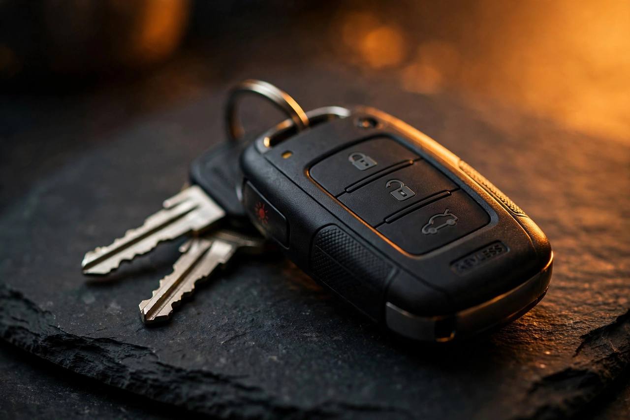 Car keys and remote key fobs ready for car key replacement in Longbridge